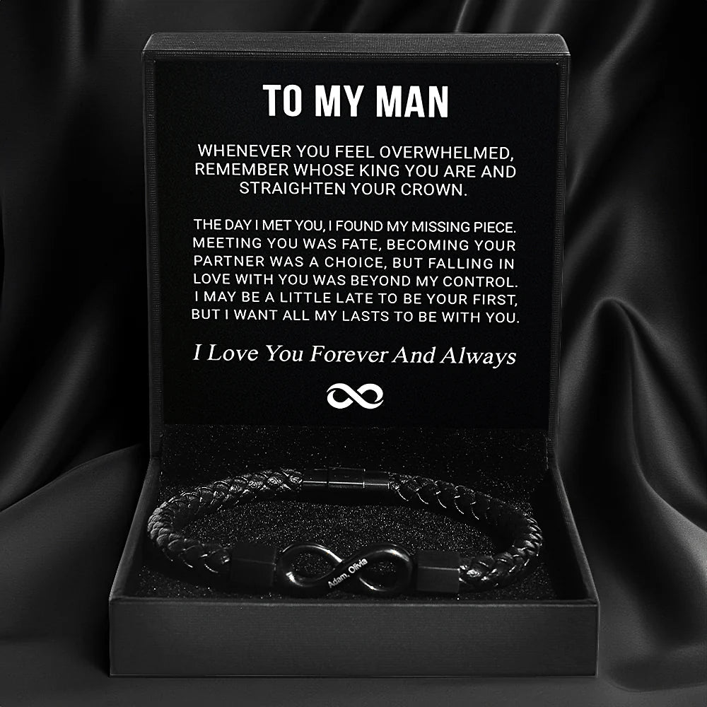 "To My Man" - Eternal Love Infinity Bracelet